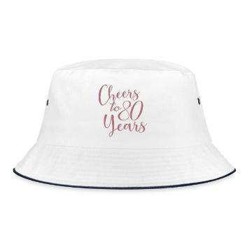 Prost zum 80-jährigen Jubiläum des 80. Geburtstags - Bucket Hat - Weiß/Navy - Vorne