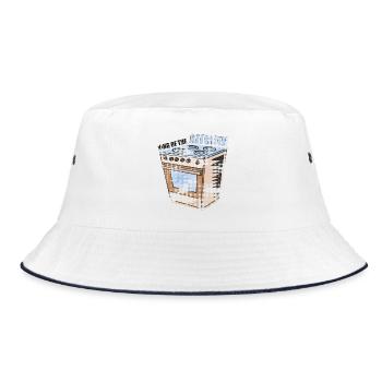 Stove - - Kitchen | King of the kitchen - Bucket Hat - white/navy - Front