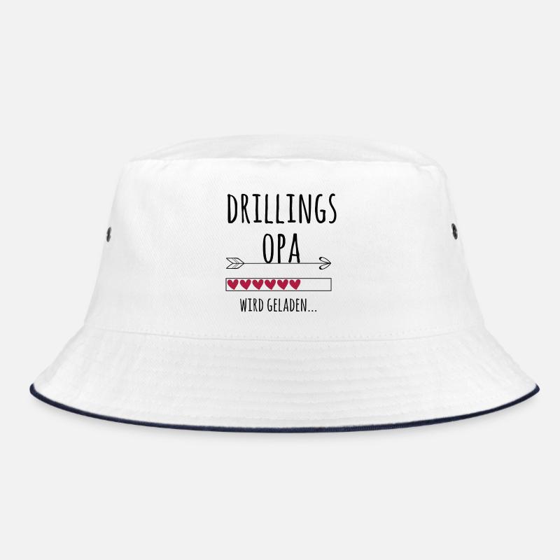 werdender Drillingsopa Schwangerschaft Drillinge Bucket Hat