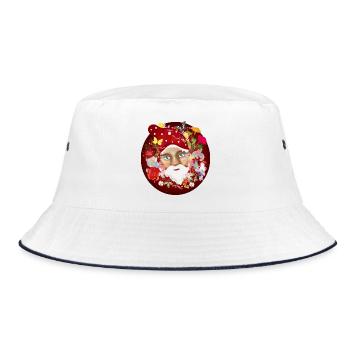 The colorful and blooming world of garden gnomes - Bucket Hat - white/navy - Front