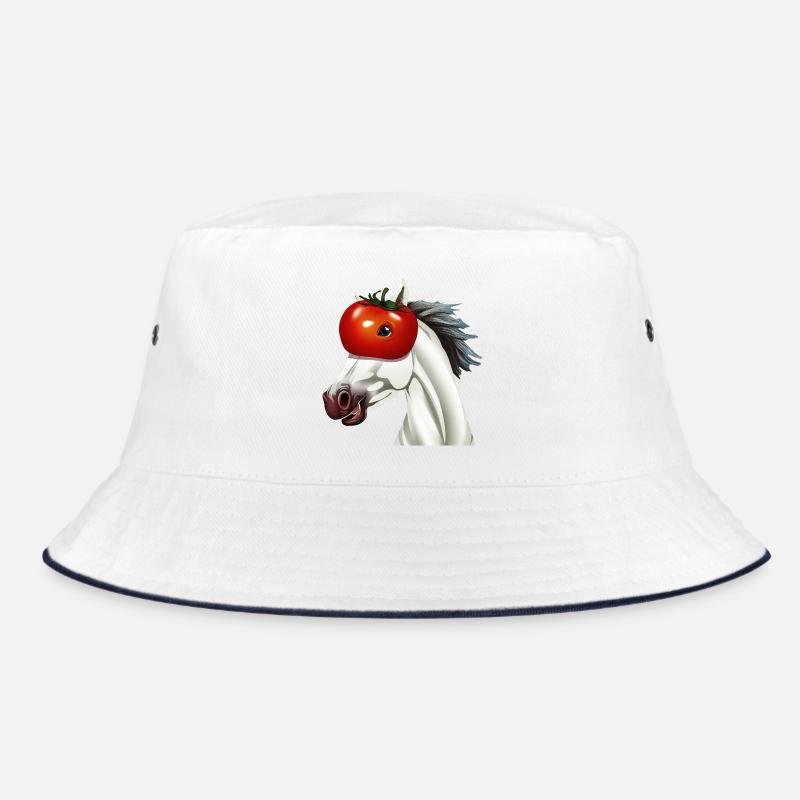 Cheval à tête de tomate - Œuvre d’art unique Bob