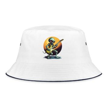 Guitariste extraterrestre dans Sunset - Bob - blanc/marine - Devant
