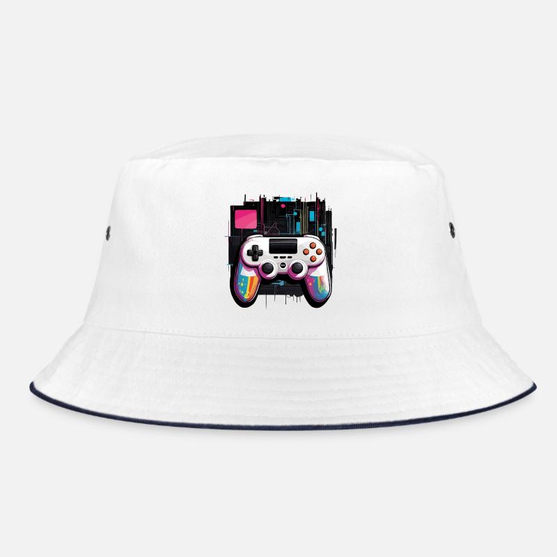 Manette Gamer - Bob - blanc/marine