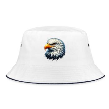 Eagle - Bucket Hat - white/navy - Front