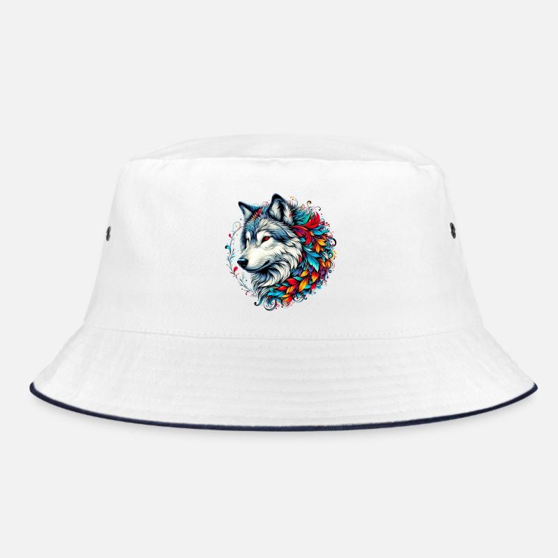 Loup - Bob - blanc/marine