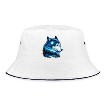 Loup - Bob - blanc/marine - Devant