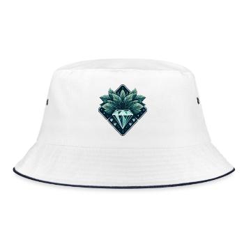 Blooming Diamond - Bucket Hat - white/navy - Front