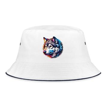 Loup - Bob - blanc/marine - Devant