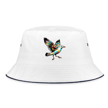 Gull - Bucket Hat - white/navy - Front