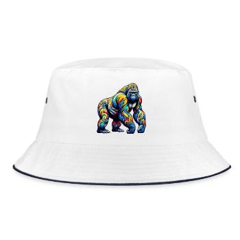 Gorille - Bob - blanc/marine - Devant