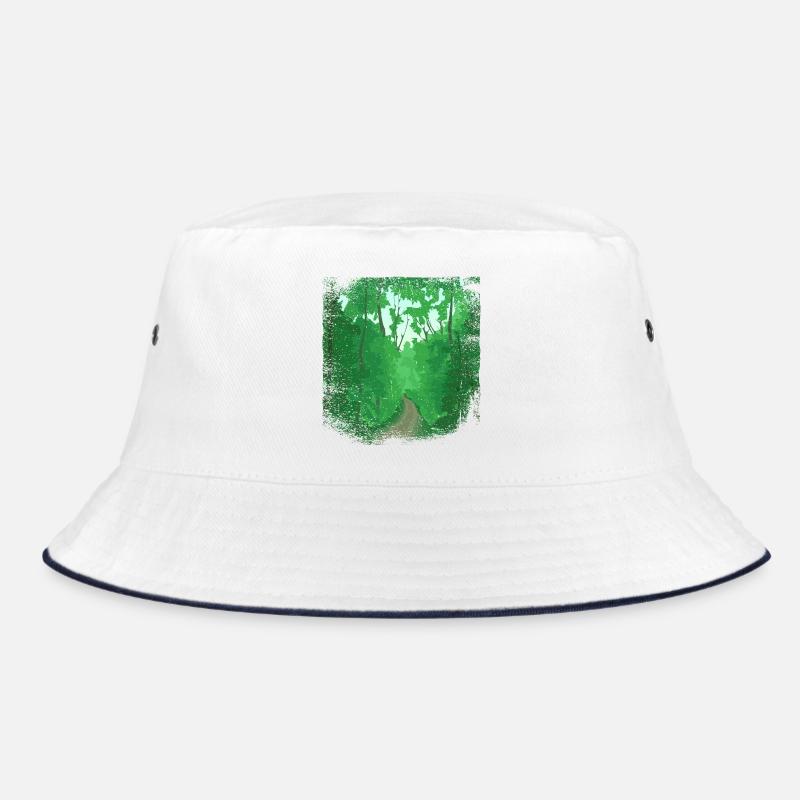Forest path with frayed edge Bucket Hat