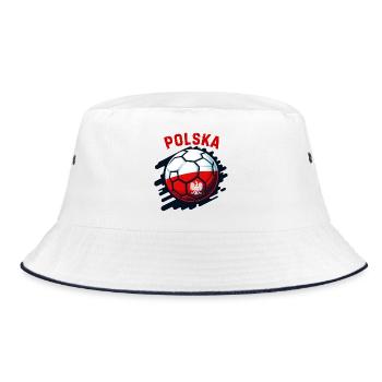 Polish football - Bucket Hat - white/navy - Front