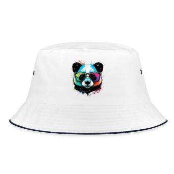 Panda Cool Lunettes Colorées - Bob - blanc/marine - Devant