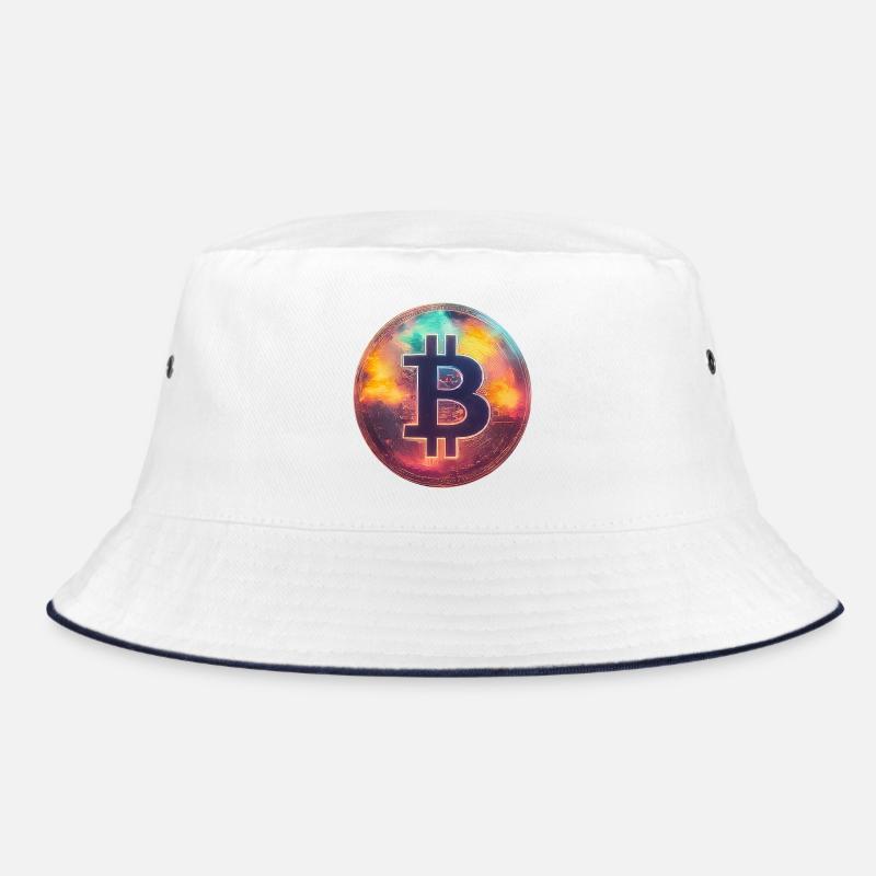 Spectacular Bitcoin - Bucket Hat - white/navy