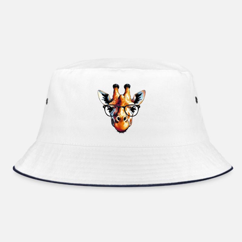 Giraffe mit Brille Bucket Hat
