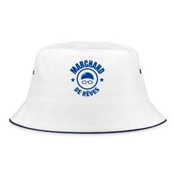Schwimmen, Schwimmen, Schwimmen - Bucket Hat - Weiß/Navy - Vorne
