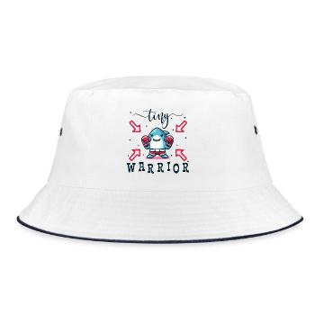Tiny Warrior - Encouragement - Lucky Charm - Bucket Hat - white/navy - Front