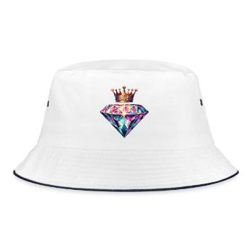 Diamant et couronne - Bob - blanc/marine - Devant