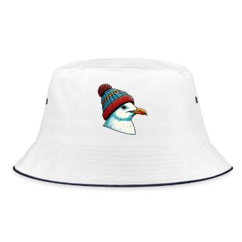 Gull - Bucket Hat - white/navy - Front