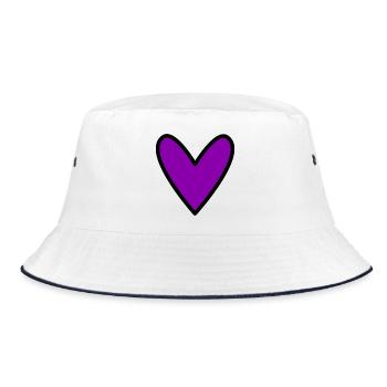 MAMA. MUTTERTAG. SCHÖNEN MUTTERTAG - Bucket Hat - Weiß/Navy - Vorne