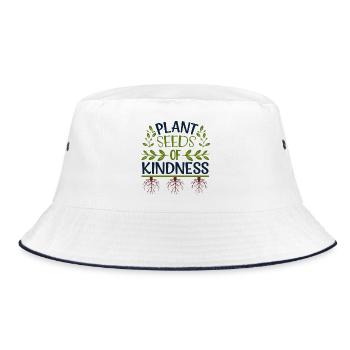 Plant Seeds of Kindness - Bucket Hat - white/navy - Front