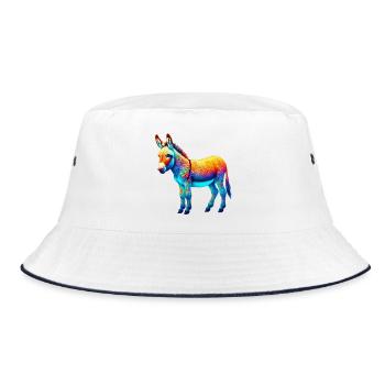 Donkey Mule - Bucket Hat - white/navy - Front