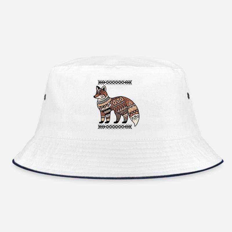 Boho fox : un design élégant pour les amoureux de la nature - Bob - blanc/marine
