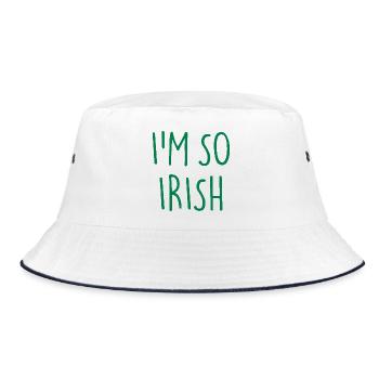 I'M SO IRISH Ireland Irland - Bucket Hat - white/navy - Front