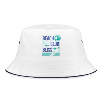 Beach Club Bliss – Ambiance estivale et festive - Bob - blanc/marine - Devant