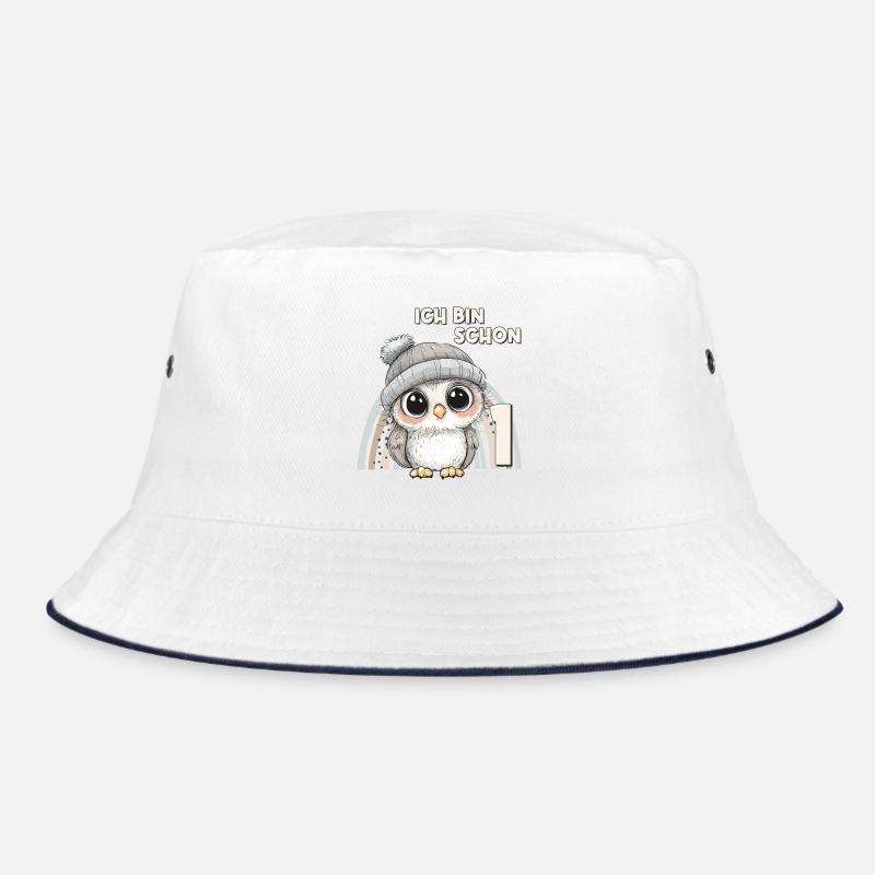 1. Geburtstag Eule Regenbogen Süß Niedlich Bucket Hat
