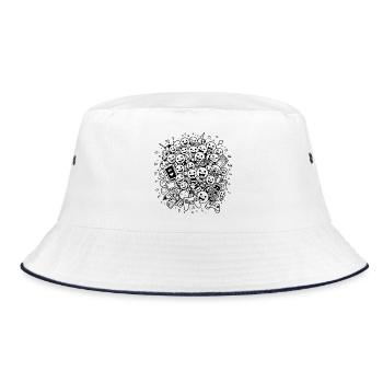 Gambler generation - Bucket Hat - white/navy - Front