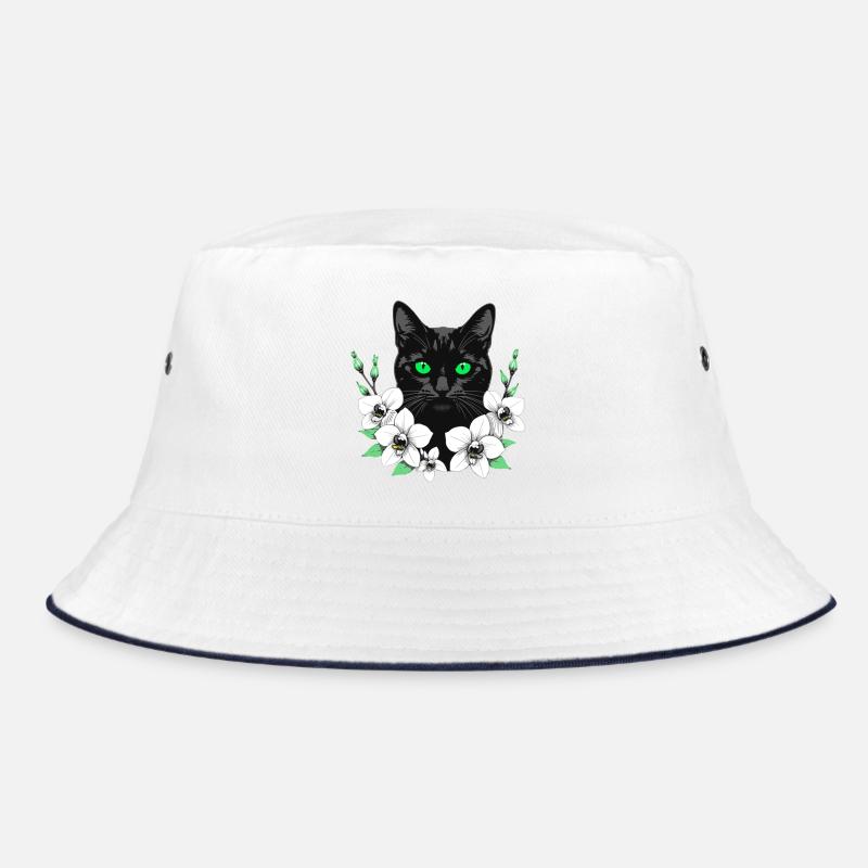 Fleur Chat - Bob - blanc/marine