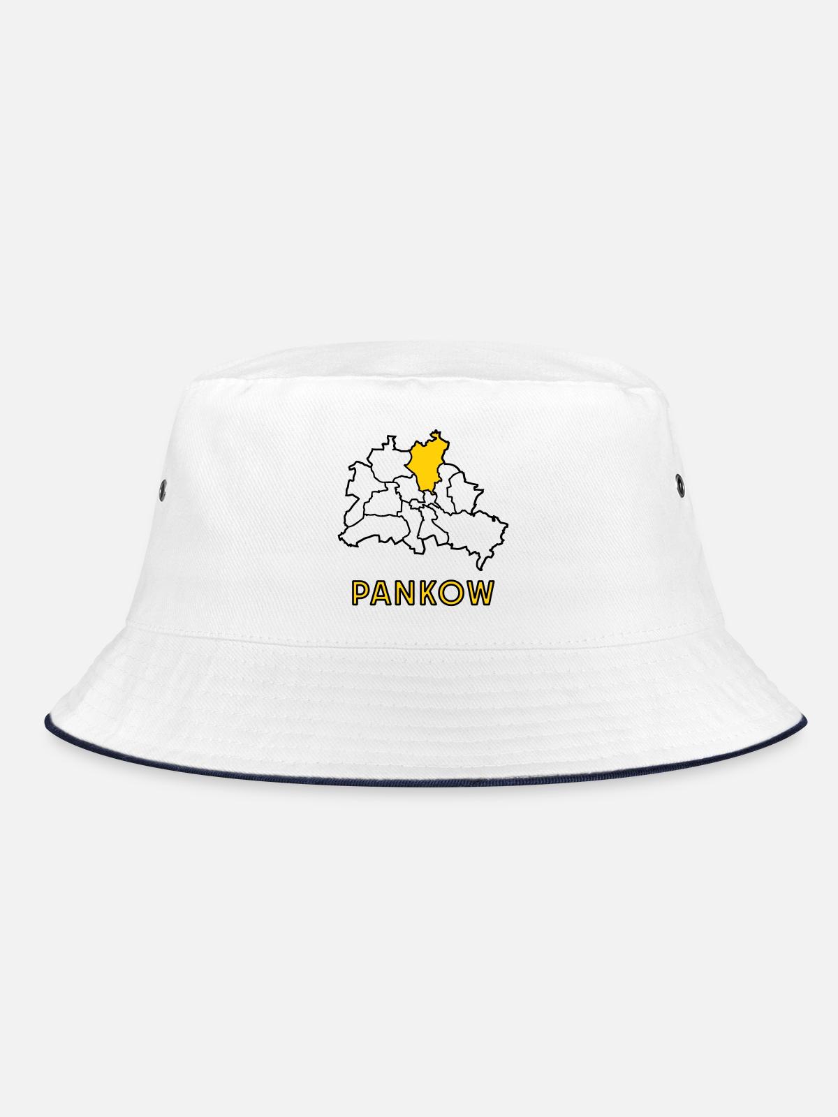 PANKOW, a district of Berlin - Bucket Hat - white/navy - Front