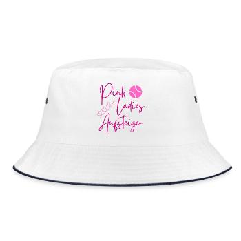 Pink Ladies Asterisk Design - Bucket Hat - white/navy - Front