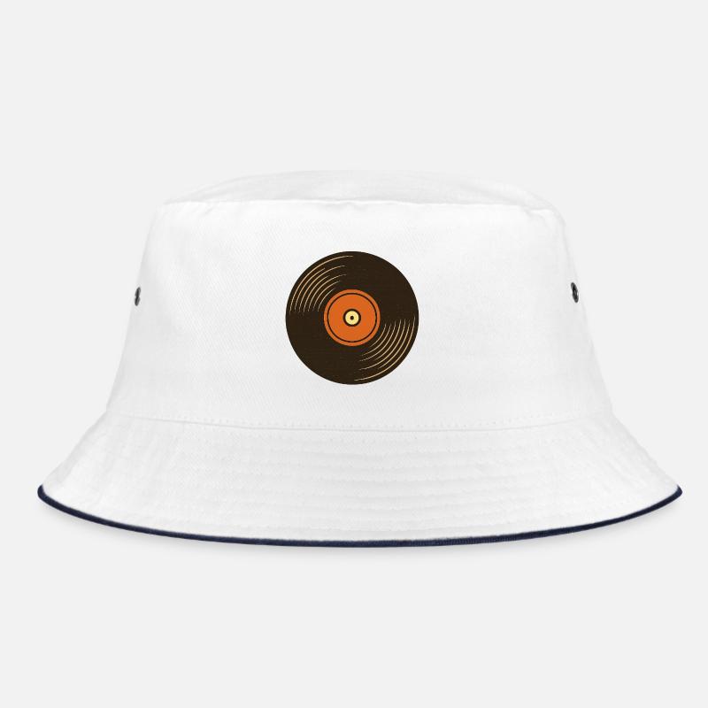 Retro Plattenspieler Design Bucket Hat