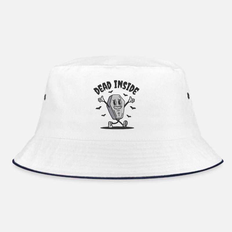 Dead Inside Funny Coffin Bucket Hat