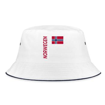 Trondheim - Bucket Hat - Weiß/Navy - Vorne