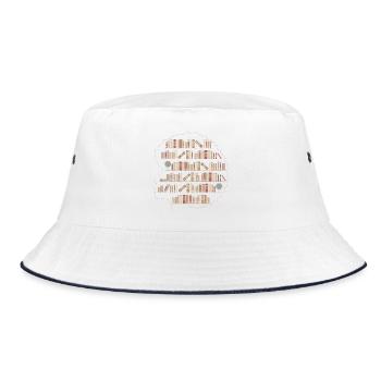 Black History Month Black-power - Bucket Hat - Weiß/Navy - Vorne