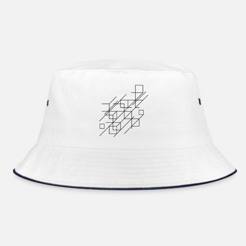 Design mit geometrischen Linien Bucket Hat
