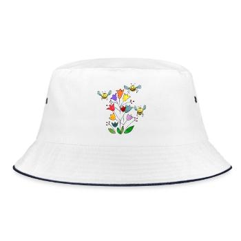 Insects - Bucket Hat - white/navy - Front