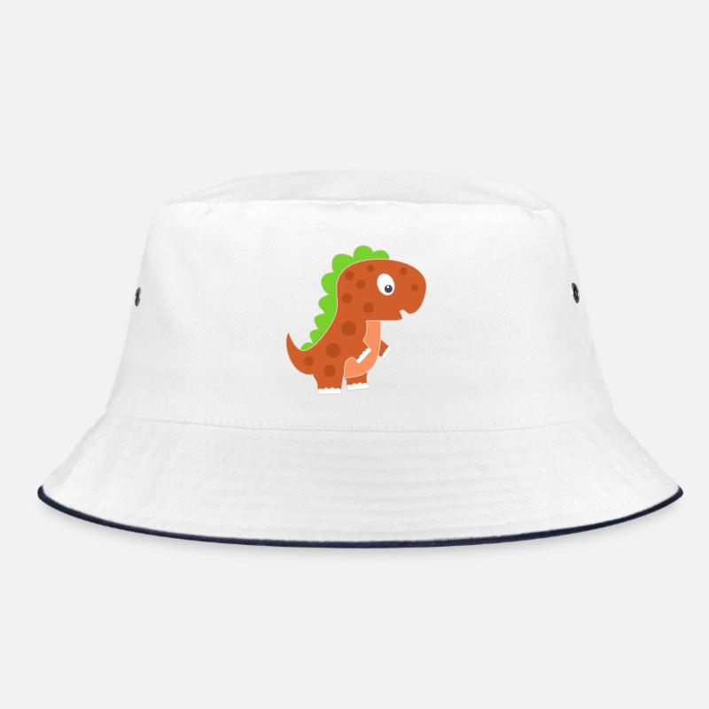 Playful Dinosaur Cartoon Bucket Hat