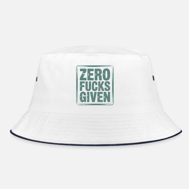 Bittersüßes Zero Fucks Design Bucket Hat