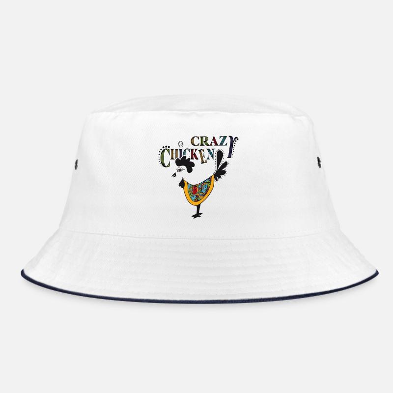 Colorful Chicken with Psychedelic - Crazy Chicken Bucket Hat