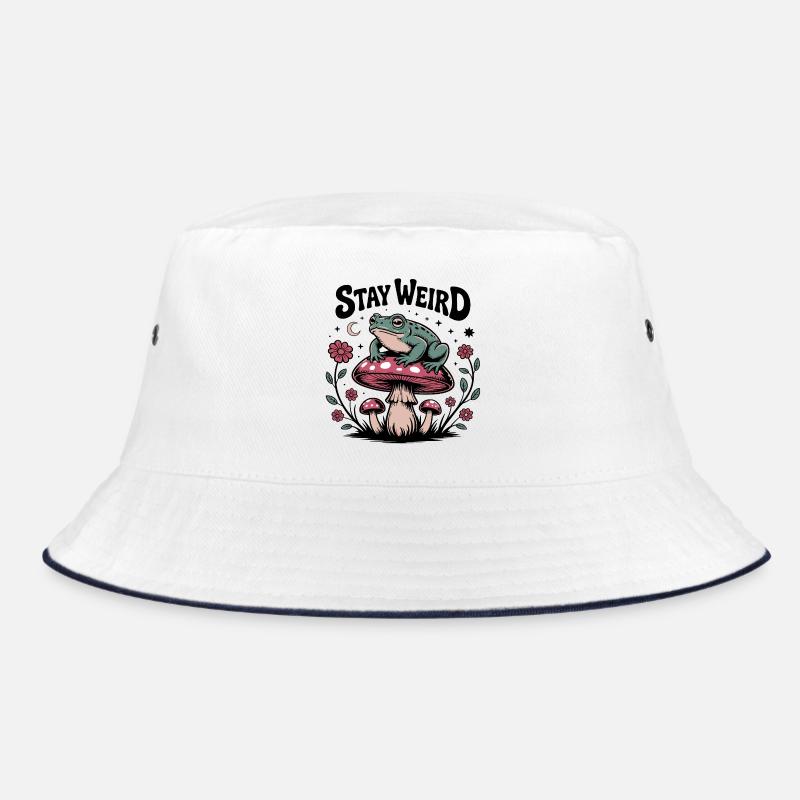 Stay Weird - Drôle de dicton - Bob - blanc/marine