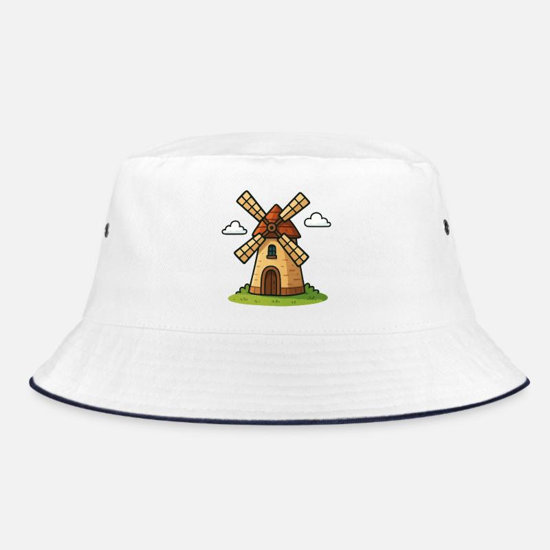 Märchenhafte Windmühle Bucket Hat