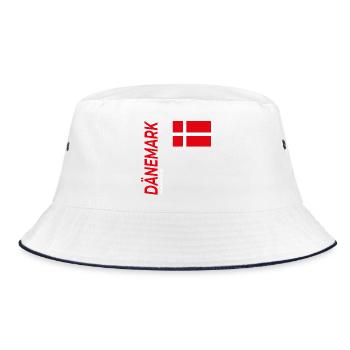 Aarhus - Bucket Hat - Weiß/Navy - Vorne