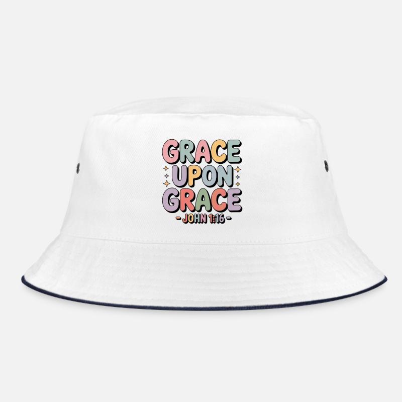 Grace Upon Grace John 1 16 Bible Verse Bucket Hat