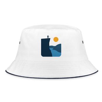 Preikestolen – Norwegian Landmark - Bucket Hat - white/navy - Front