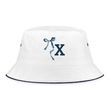 Monogramme x idée cadeau  - Bob - blanc/marine - Devant
