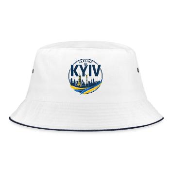 Insigne ukrainien Kyiv Skyline - Bob - blanc/marine - Devant